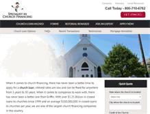 Tablet Screenshot of churchloan.net